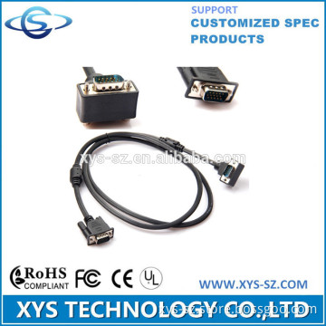 High Quality 90 degree angle vga cable